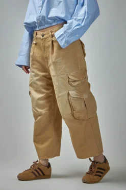 R13 Cropped Multipocket Cargo - LABELS