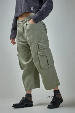 R13 Cropped Multipocket Cargo - LABELS