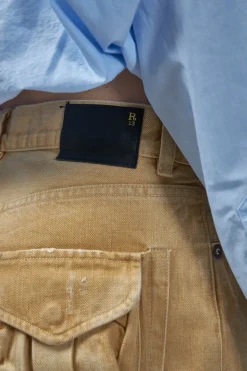 R13 Cropped Multipocket Cargo - LABELS