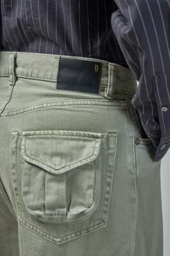 R13 Cropped Multipocket Cargo - LABELS