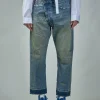 R13 Crossover Jean Gold Clinton - LABELS