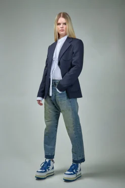 R13 Crossover Jean Gold Clinton - LABELS