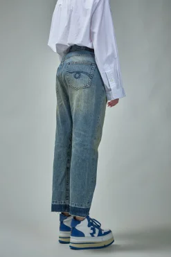 R13 Crossover Jean Gold Clinton - LABELS