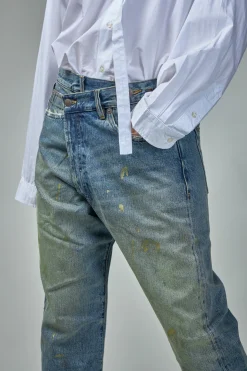 R13 Crossover Jean Gold Clinton - LABELS