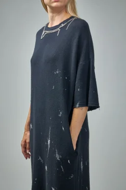 R13 Elongated Tshirt Dress W/ Chains - LABELS