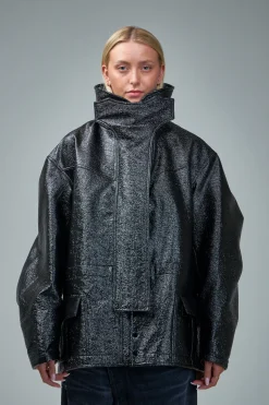 R13 Oversized Parka Shiny - LABELS