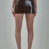 Reedition Vinyl Mini Skirt - LABELS