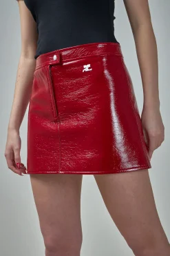 Reedition Vinyl Mini Skirt - LABELS