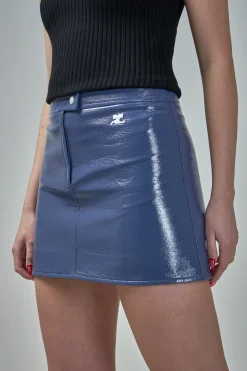 Reedition Vinyl Mini Skirt - LABELS