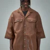 Rick Owens DRKSHDW Camicia In Denim Magnum Tommy Shirt - LABELS