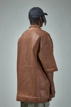 Rick Owens DRKSHDW Camicia In Denim Magnum Tommy Shirt - LABELS