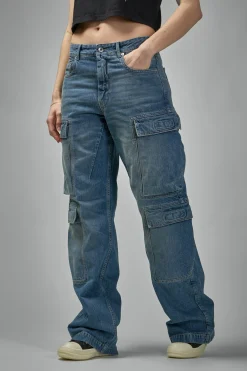 Rick Owens DRKSHDW Double Cargo Jeans - LABELS
