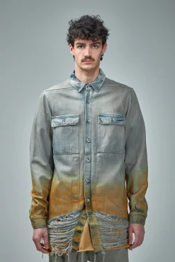 Rick Owens DRKSHDW Giacca In Denim Outershirt - LABELS