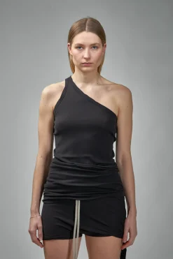 Rick Owens DRKSHDW One Shoulder Tank - LABELS