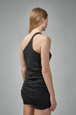 Rick Owens DRKSHDW One Shoulder Tank - LABELS