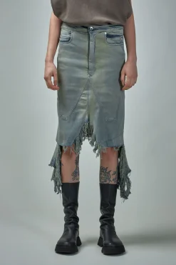 Rick Owens DRKSHDW Slivered Skirt - LABELS