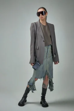 Rick Owens DRKSHDW Slivered Skirt - LABELS