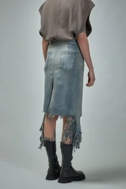 Rick Owens DRKSHDW Slivered Skirt - LABELS