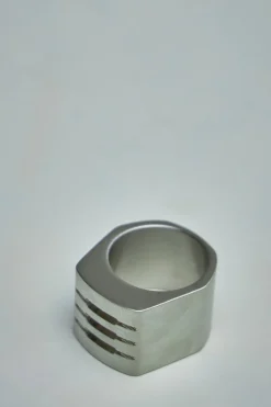 Rick Owens Thumb Grill Ring Palladio - LABELS