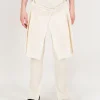 Sacai Wool Pant Knit off white - LABELS