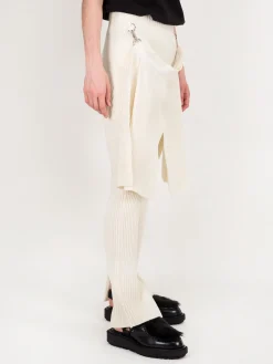Sacai Wool Pant Knit off white - LABELS
