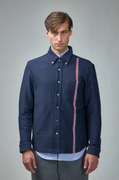 Shirt Jacket In Double Face Knit - LABELS