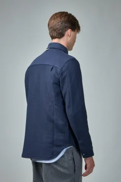 Shirt Jacket In Double Face Knit - LABELS
