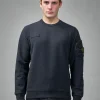 Stone Island Compass Badge Cotton Sweatshirt - LABELS