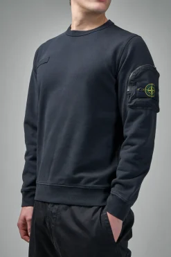 Stone Island Compass Badge Cotton Sweatshirt - LABELS