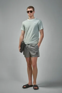 Stone Island Crinkled Swim Shorts - LABELS
