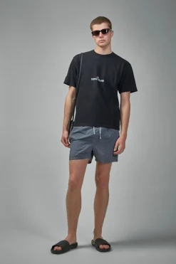 Stone Island Crinkled Swim Shorts - LABELS