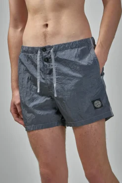 Stone Island Crinkled Swim Shorts - LABELS