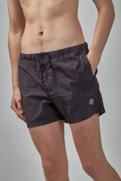 Stone Island Crinkled Swim Shorts - LABELS