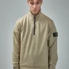 Stone Island Half Zip Sweatshirt with Standing Collar - LABELS