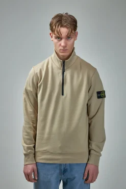 Stone Island Half Zip Sweatshirt with Standing Collar - LABELS
