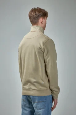 Stone Island Half Zip Sweatshirt with Standing Collar - LABELS