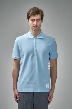 Thom Browne Classic Pique 4-Bar Short Sleeve Polo - LABELS