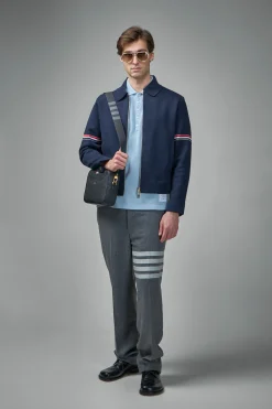 Thom Browne Classic Pique 4-Bar Short Sleeve Polo - LABELS