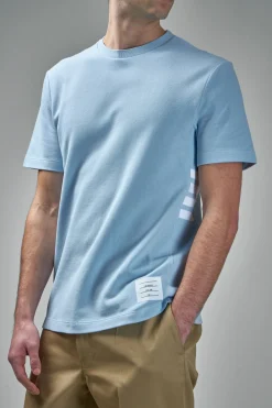 Thom Browne Classic Pique 4-Bar Tee - LABELS