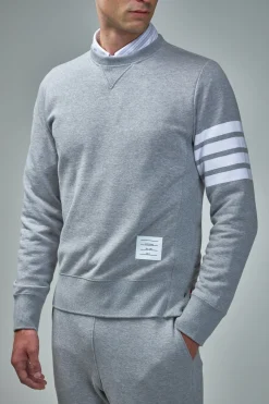 Thom Browne Classic Sweatshirt In Classic Loopback - LABELS