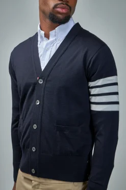 Thom Browne Classic V-Neck Cardigan - LABELS