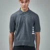 Thom Browne Cotton 4 Bar Relaxed Fit Polo - LABELS