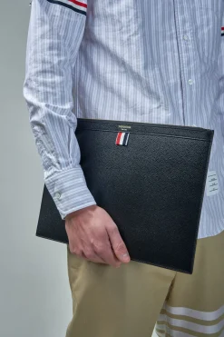 Thom Browne Document Holder Grain Leather - LABELS