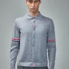 Thom Browne Jersey Stitch Button Down Long Sleeve Shirt - LABELS