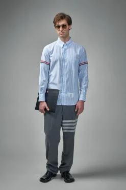 Thom Browne Madras Cotton Armband Shirt - LABELS