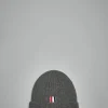 Thom Browne Rib Hat W/ 4 Bar Stripe In Cashmere - LABELS