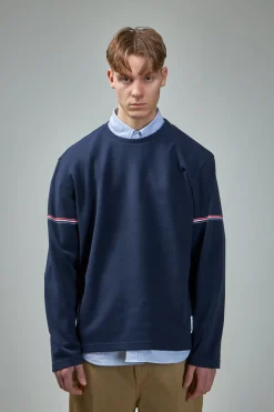 Thom Browne Rugby Fit Long Sleeve Tee In Cotton - LABELS