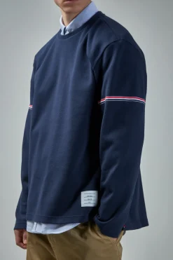 Thom Browne Rugby Fit Long Sleeve Tee In Cotton - LABELS