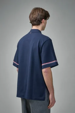 Thom Browne Rugby Fit Short Sleeve Polo In Cotton Interlock - LABELS
