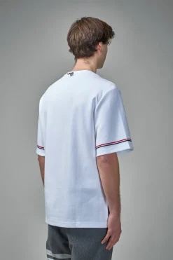 Thom Browne Rugby Fit Short Sleeve Tee In Cotton Interlock - LABELS